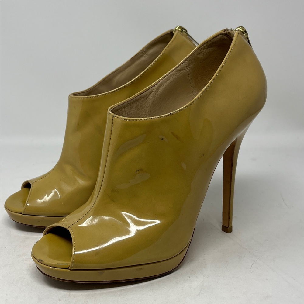 Jimmy Choo Yellow Peep Toe Heels